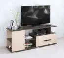 Тумба ТВ Парус-4 Венге Цаво/Дуб молочный ЛДСП с полками, ящиком для гостиной, спальни, 490х1200х375, тэкс