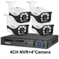 Комплект уличной камеры видеонаблюдения POE NVR, 4CH NVR and 4 Camera, 2T
