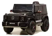 Детский электромобиль Mercedes-Benz G63 4WD (K999KK) черный глянец с дистанционным управлением, полноприводный
