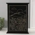 Ключница настенная «Горы. Закат», дерево, 6 крючков, 6×22×30 см