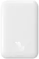 Внешний магнитный беспроводной аккумулятор BASEUS Magnetic 6000 mAh, 20W, с кабелем Type-C to Type-C 50 см, белый, PPCX020002
