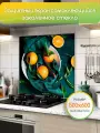 Защитный экран от брызг на плиту 600х500х4мм. Стеновая панель для кухни из закаленного стекла. Фартук для кухни на стену