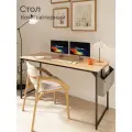 Стол письменный, компьютерный лофт INCUBE D002.140. CRO, дуб крафт золотой, 140х60х75см, с органайзером, ЛДСП, металл