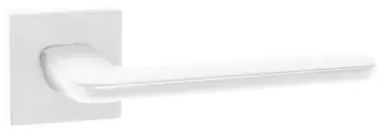 Ручка дверная межкомнатная на квадратной розетке RENZ Лана, супер белый