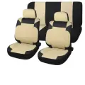 Чехлы для автомобильных сидений SKYWAY Prestige-4 экокожа 11 предметов черно/бежевый