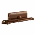 Доводчик дверной с фиксацией до 110 кг коричневый ISPARUS 430F