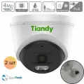 Комплект 2ШТ Tiandy Spark TC-C34XN I3/E/Y/2.8MM/V5.0 4Мп 2,8 мм - камера видеонаблюдения IP, цифровая купольная IP-видеокамера с ИК-подсветкой, 2560x1440 2K, CMOS 1/3