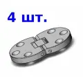Петля секретерная врезная SHX-0281 никель, 4 шт.