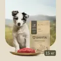Savita Puppy Сухой корм для щенков, Ягненок и Бурый рис 15 кг