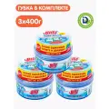 Чудо-паста Blitz 400 г 3 шт с губкой, 3 в 1, средство для чистки сантехники, кафеля, чистящее средство для плиты, чистящее средство для ванной