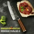 Kimatsugi / Японский поварской кухонный нож Киритсуке. Серия Totori. Нержавеющая сталь AUS-8. Длина лезвия 206 мм. В подарочной коробке
