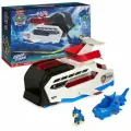 Spin Master Nickelodeon Paw Patrol Aqua Pups Whale Patroller Team Vehicle / с фигуркой погони, игрушечным автомобилем