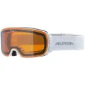 Маска горнолыжная ALPINA Nakiska White Matt/Orange S2 (US: M)