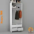 Гардеробная система. Модуль 4, цвет белый, 0.8х0.45, ЭльфОла