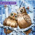 Алмазная мозаика 'Совы', 40*50см, Cristyle Cr 450043