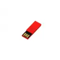 Пластиковая флешка зажим скрепка для нанесения логотипа (128 GB USB 2.0 Красный/Red p_clip01)