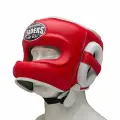 Шлем бамперный LEADERS LS красный с белым