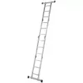 Алюминиевая лестница Алюмет шарнирная четырехсекционная 4х3 ступеней. Серия TL 4033