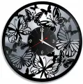 Часы из винила Redlaser Бабочки, бабочки большие и маленькие VW-10847-2