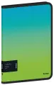 Папка на молнии Berlingo Radiance А4, 600мкм, голубой/зеленый градиент, с рисунком