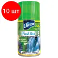 Комплект 10 шт, Сменный баллон 250 мл, CHIRTON Лесной водопад, для автоматических освежителей, универсальный, сухое распыление, 4670013302581