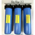 Магистральный фильтр тройной (3 колбы усиленных в сборе) размер 20 BIG BLUE