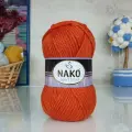 Пряжа Sport wool Nako, рыжий - 6963, 25% шерсть, 75% премиум акрил, 5 мотков, 100 г, 120 м.