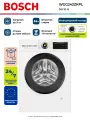 Стиральная машина BOSCH WGG242ZKPL, Serie 6, Фронтальная загрузка 9 кг, Отжим 1200 об/мин, Пар Iron Assist, Удаление пятен AntiStain, Инверторный двигатель, Защита от сминания