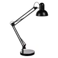 BY Светильник настольный Лунд Е27,60Вт,230В,85см, струбцина, подставка, каб.150см, металл, черный