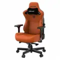 Компьютерное игровое кресло AndaSeat Kaiser 3 , размер L (120кг), кожа, Blaze Orange (оранжевый)