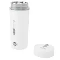 Электрический чайник с быстрой нагревательной функцией, интеллектуальное управление, защита от перегрева, 350 мл, портативная термокружка для автомобиля, белый, 12V, 80W