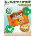 Конфеты мультизлаковые Co barre DE CHOCOLAT с цельным кешью, белая глазурь, 1 кг