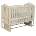 Кроватка детская для новорожденных Антел Каролина-3/5, универсальный маятник, слоновая кость