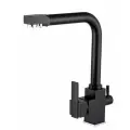 Frap кухонный смеситель для питьевой воды на 360 градусов черный Y40103-2