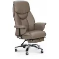 Кресло руководителя Norden Парламент серо-коричневый экокожа