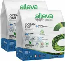 ALLEVA HOLISTIC ADULT CAT OCEAN FISH беззерновой для взрослых кошек с океанической рыбой, коноплей и алоэ вера (0,4 + 0,4 кг)