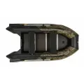 Надувная лодка ПВХ Yukona 410 TS F для рыбалки под мотор с килем и жестким дном фанерным пайолом