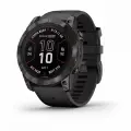 Умные часы Garmin Fenix 7X Pro Sapphire Solar Carbon Gray DLC Titanium with Black Band (010-02778-11)