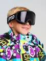 Маска горнолыжная для мальчика PlayToday, размер S, черный