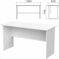Стол письменный Бюджет , 1360х600х740 мм, белый, 402661-290