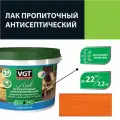 Лак акриловый пропиточный антисептический для дерева и камня VGT (9кг) красное дерево