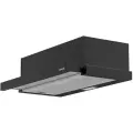 Вытяжка встраиваемая GRAVITA 630bk, 60 см, цвет черный (угольные фильтры LC9 в комплекте)