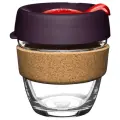 Кружка для чая и кофе с собой стеклянная Keep Cup Brew Cork S 227 мл Red Bells с крышкой