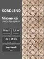 Плитка самоклеящаяся металлическая мозаика Antico медная 30 х 30