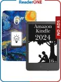 Электронная книга Amazon Kindle 11, 6 дюймов, 2024, 16 Гб, без рекламы, черная, с обложкой ReaderONE