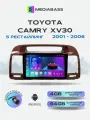 Магнитола для авто Toyota Camry V30 2001-2006. Андроид магнитола, 4/64ГБ с переходной рамкой. Камри 30