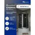 Душевая кабина Niagara Eco 100x80 R E100/80/40R/TN/BK без гидромассажа 100х80 без гидромассажа матовый хром Китай