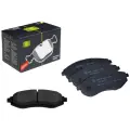 Дисковые тормозные колодки передние TRIALLI PF062101 для Chevrolet Aveo, Chevrolet Cobalt, Daewoo Kalos, Chevrolet Kalos (4 шт.) черный