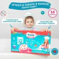 Набор игровой Baffy, для ванной, Варим кашку, пластик, 30 предметов, купайся весело.