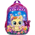 BRAUBERG Ранец Quadro Charming kitten (270602), сиреневый/розовый